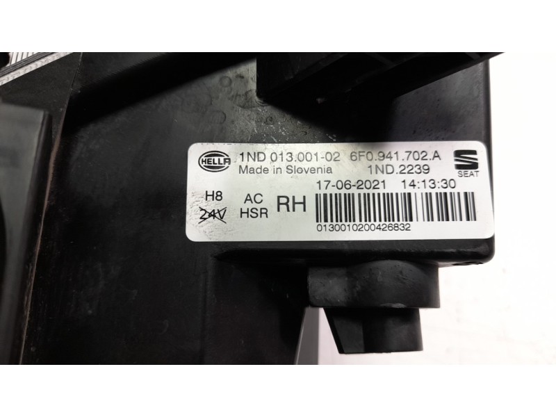 Recambio de faro antiniebla derecho para seat ibiza (kj1) 1.0 referencia OEM IAM 6F0941702A 10121371005 ST0394413