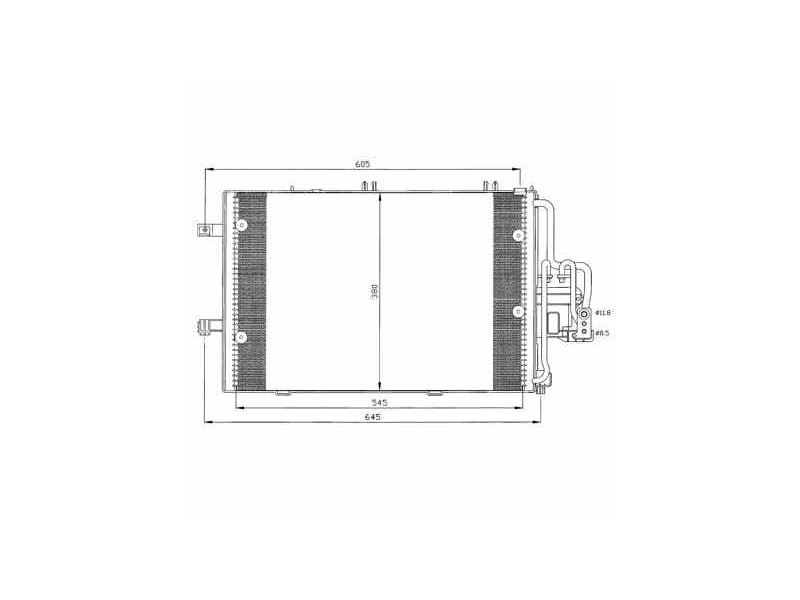 Recambio de condensador / radiador aire acondicionado para opel corsa c club referencia OEM IAM 24445193 35412 