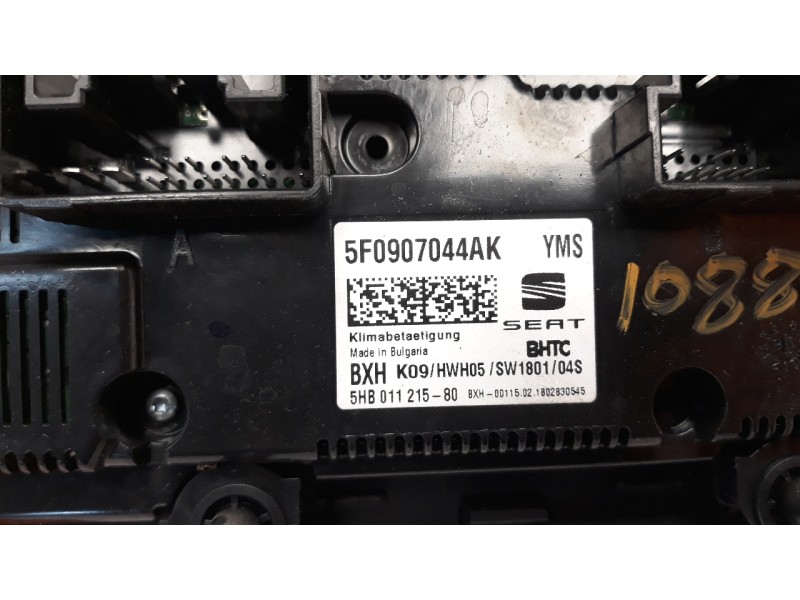 Recambio de mando climatizador para seat leon (5f1) 1.2 tsi referencia OEM IAM 5F0907044AK  
