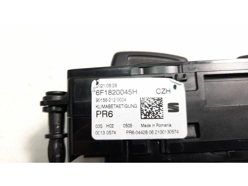 Recambio de mando calefaccion / aire acondicionado para seat ibiza (kj1) 1.0 referencia OEM IAM 6F1820045H  