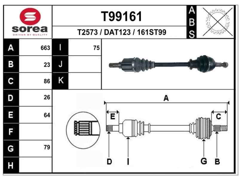 Recambio de transmision delantera izquierda para dacia logan mcv ii sl audacia referencia OEM IAM 8201535504 D1530 