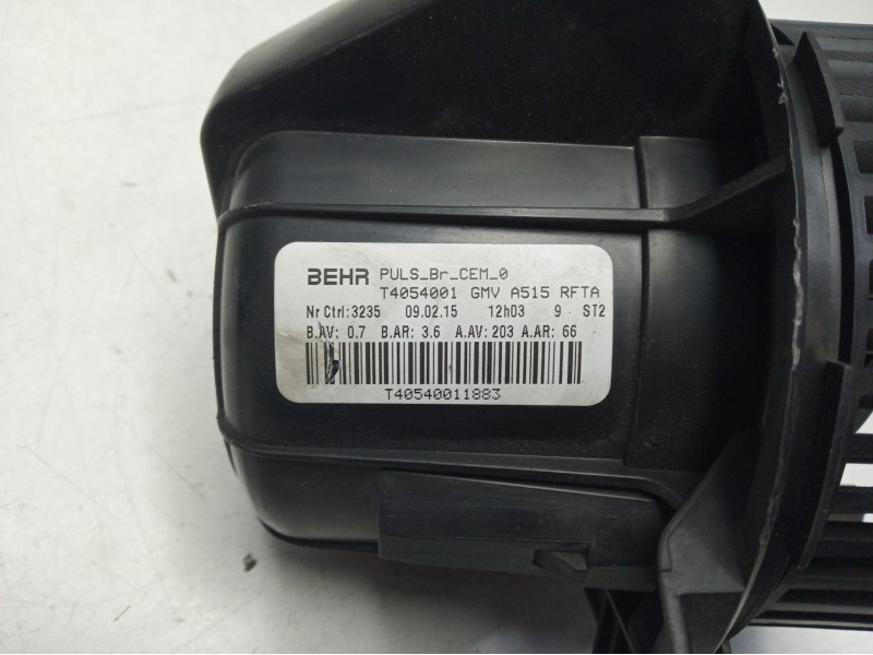 Recambio de ventilador calefaccion para citroen c4 cactus feel referencia OEM IAM T4054001  