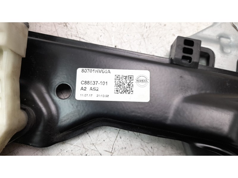 Recambio de elevalunas delantero izquierdo para nissan qashqai (j11) 1.2 16v cat referencia OEM IAM 80701HV00A  