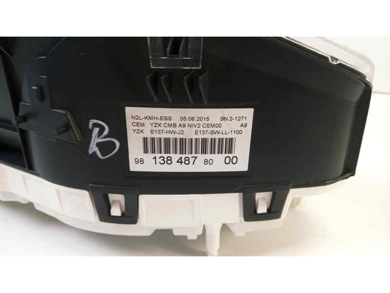 Recambio de cuadro instrumentos para peugeot 208 style referencia OEM IAM 9813848000  