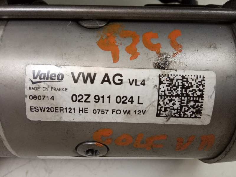 Recambio de motor arranque para volkswagen golf vii lim. advance bluemotion referencia OEM IAM 02Z911021K 254017 