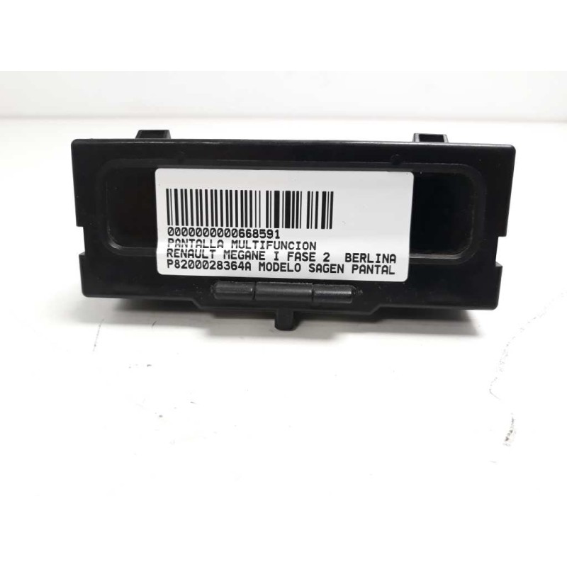 Recambio de pantalla multifuncion para renault megane i fase 2 berlina (ba0) 1.6 referencia OEM IAM P8200028364A  