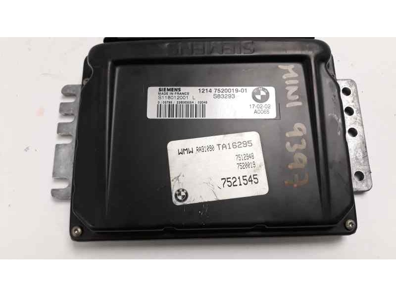 Recambio de centralita motor uce para mini mini (r50,r53) 1.6 16v cat referencia OEM IAM 12147520019 S118012001L 