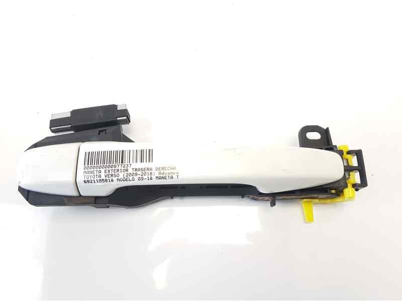 Recambio de maneta exterior trasera derecha para toyota verso advance referencia OEM IAM 6921105918  
