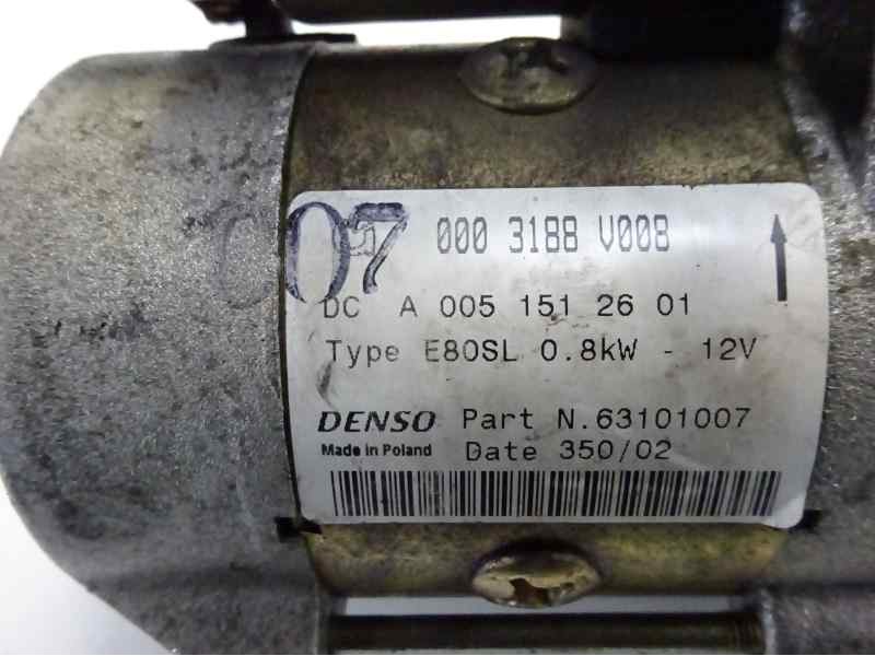Recambio de motor arranque para smart coupe passion referencia OEM IAM A0051512601  S52027