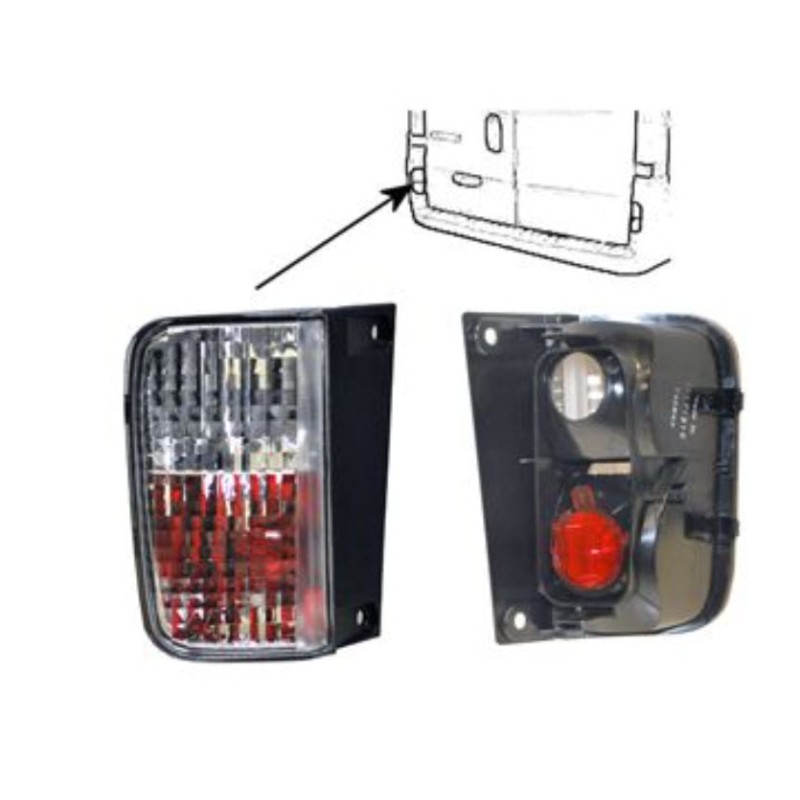 Recambio de faro antiniebla trasero izquierdo para opel vivaro caja abierta (07.2006 =>) referencia OEM IAM 8200968070 103F19481