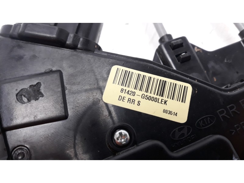 Recambio de cerradura puerta trasera derecha para kia niro referencia OEM IAM 81420G5000  