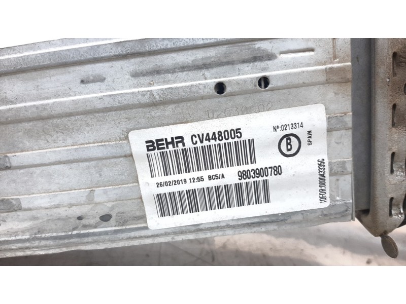 Recambio de intercooler para citroen c4 cactus origins referencia OEM IAM 9803900780 30460 11440004361