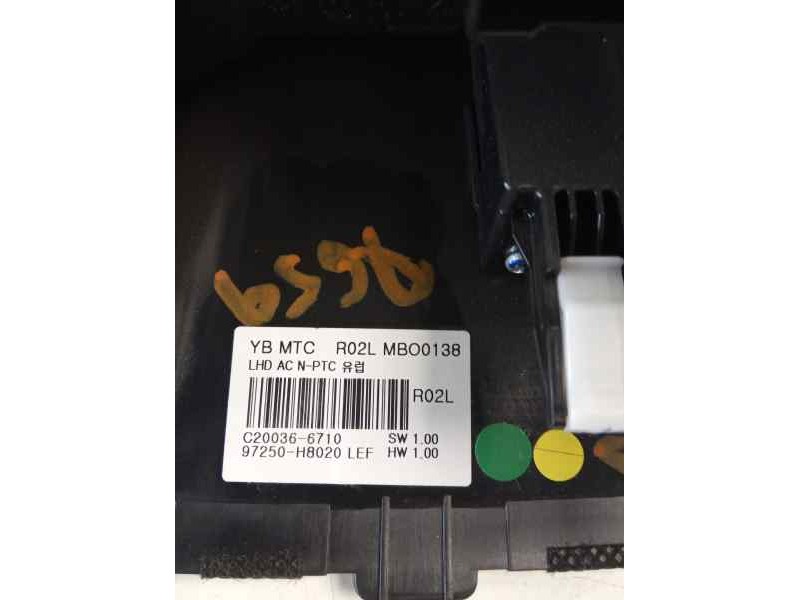 Recambio de mando calefaccion / aire acondicionado para kia rio (yb) concept referencia OEM IAM C200366710 97250H8020 