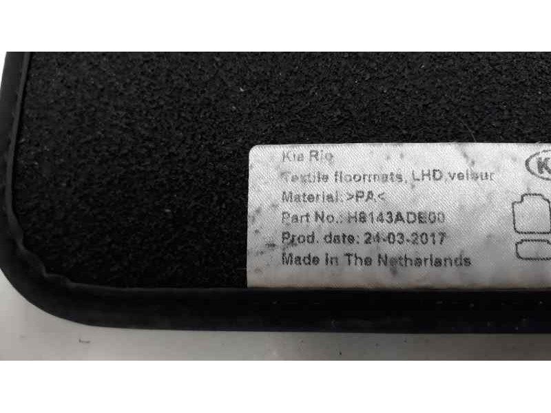Recambio de juego alfombrillas para kia rio (yb) concept referencia OEM IAM H8143ADE00  