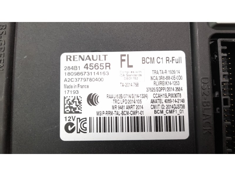 Recambio de modulo electronico para renault scenic iv 1.2 tce energy referencia OEM IAM 284B14565R  