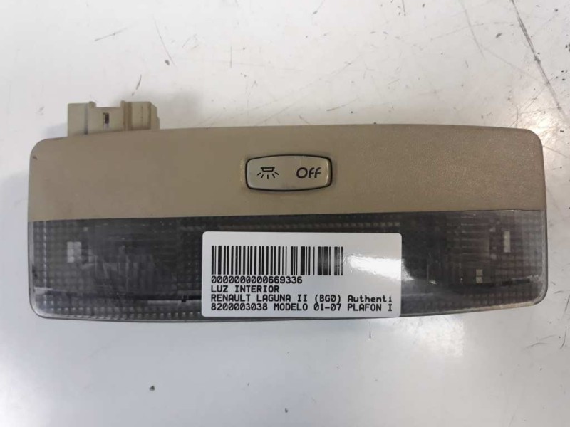 Recambio de luz interior para renault laguna ii (bg0) authentique referencia OEM IAM 8200003038  
