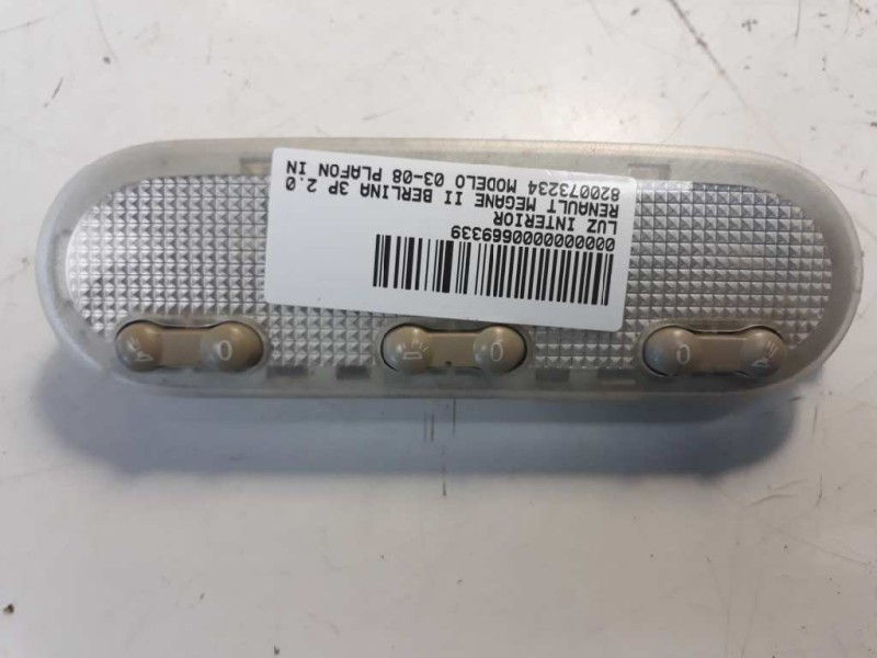 Recambio de luz interior para renault megane ii berlina 3p 2.0 referencia OEM IAM 820073234  