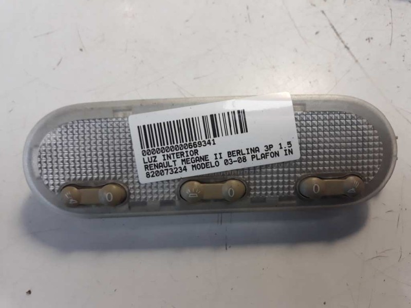 Recambio de luz interior para renault megane ii berlina 3p 1.5 dci diesel referencia OEM IAM 820073234  