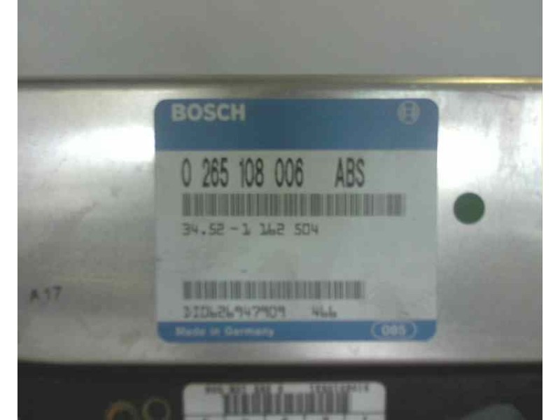 Recambio de centralita abs para bmw serie 5 berlina (e34) 525tds referencia OEM IAM 0265108006 34521162504 