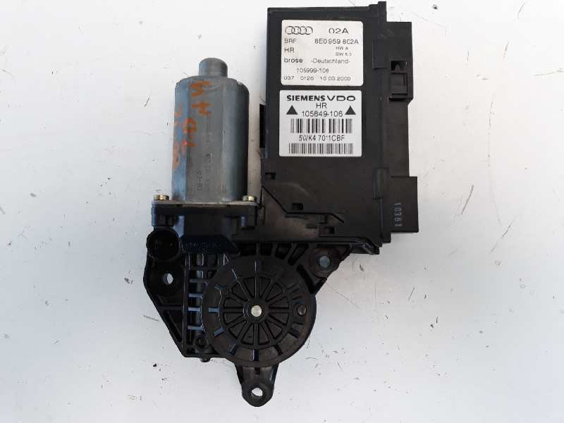 Recambio de motor elevalunas trasero derecho para audi a4 berlina (8e) 2.5 tdi (120kw) referencia OEM IAM 8E0959802A 5WK47011CBF