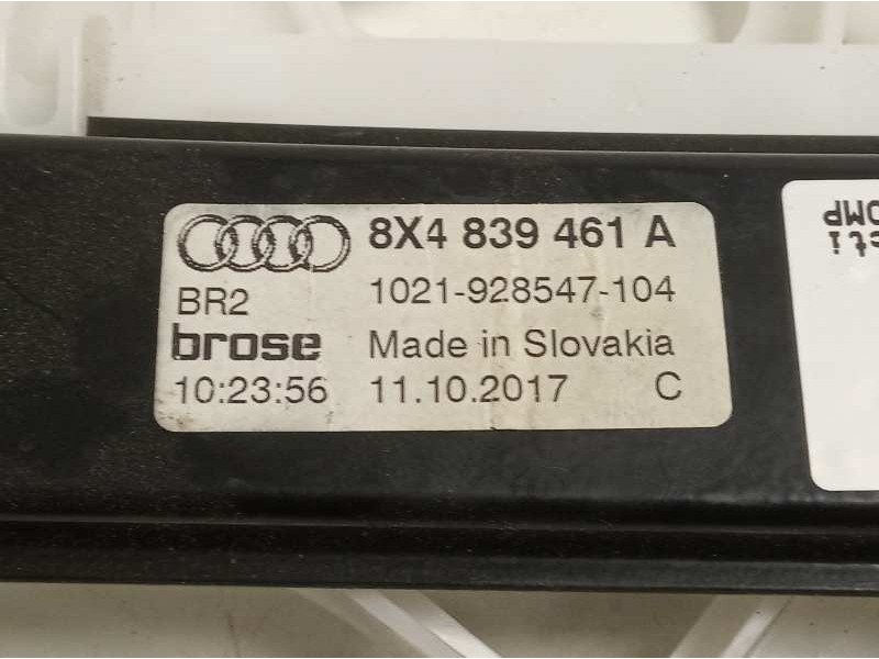 Recambio de elevalunas trasero izquierdo para audi a1 sportback (8xf) attraction referencia OEM IAM 8X4839461A  