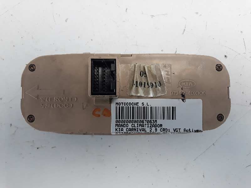 Recambio de mando climatizador para kia carnival 2.9 crdi vgt active referencia OEM IAM 973404DXXX  