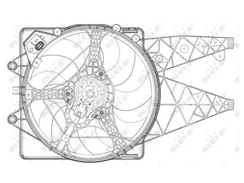 Recambio de electroventilador para alfa romeo mito (145) basis (2016) referencia OEM IAM 51813582 47203 