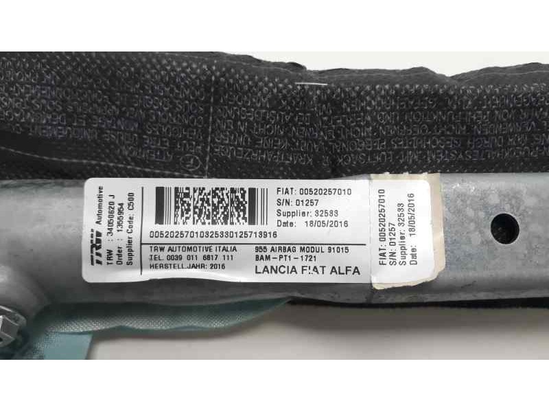 Recambio de airbag cortina delantero izquierdo para alfa romeo mito (145) basis (2016) referencia OEM IAM 0052025701  