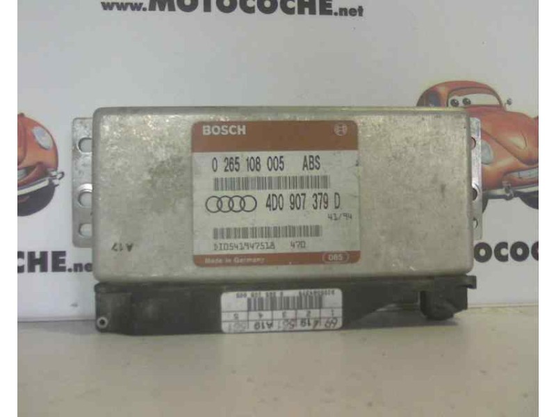 Recambio de centralita abs para audi a4 berlina (b5) 1.9 tdi referencia OEM IAM 4D0907379D 0265108005 