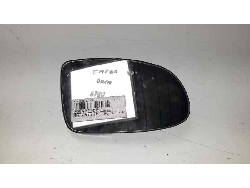 Recambio de cristal retrovisor derecho para opel omega b 3.0 v6 cat (x 30 xe) referencia OEM IAM 90493862  6780