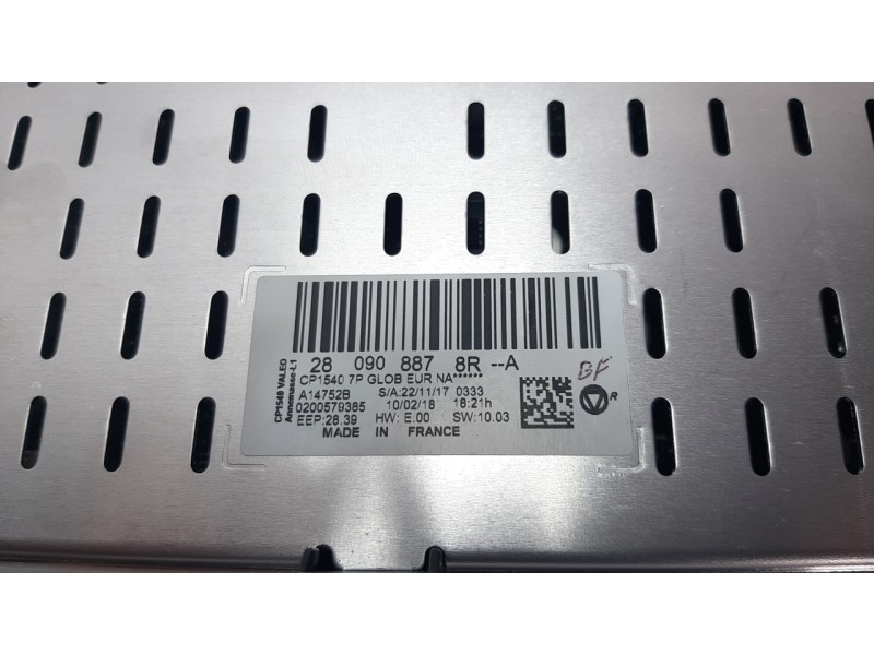 Recambio de pantalla multifuncion para renault megane iv berlina 5p referencia OEM IAM 280908878R  