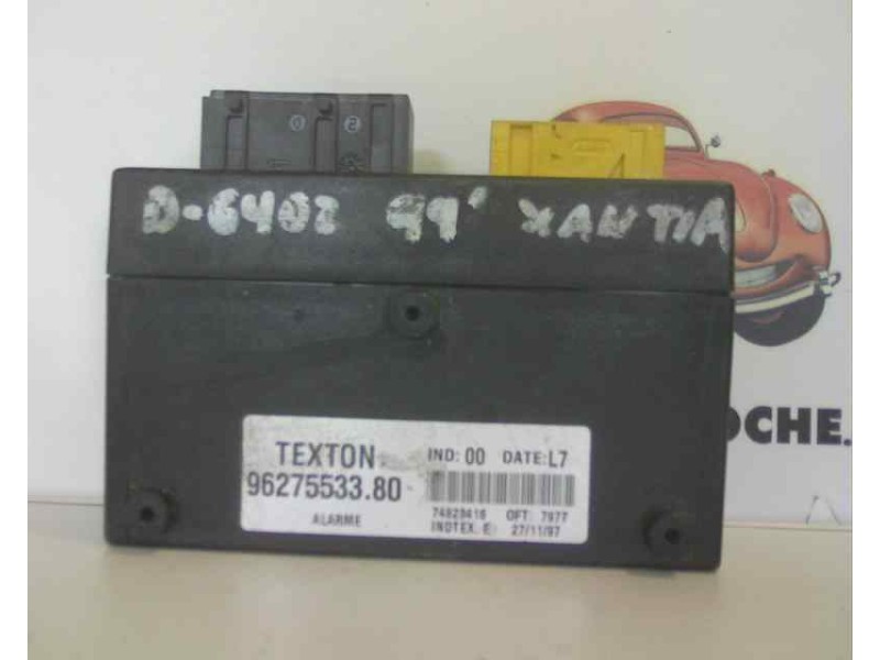Recambio de centralita inmovilizador para citroen xantia berlina 1.9 turbodiesel referencia OEM IAM 9627553380  