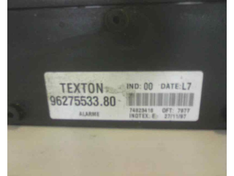 Recambio de centralita inmovilizador para citroen xantia berlina 1.9 turbodiesel referencia OEM IAM 9627553380  