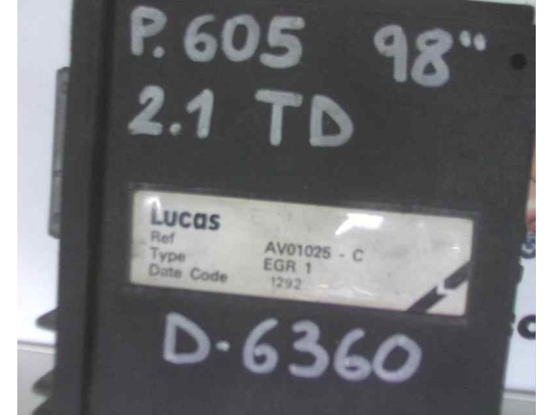Recambio de modulo encendido para peugeot 605 2.1 turbodiesel referencia OEM IAM AV01025C AV01025C 