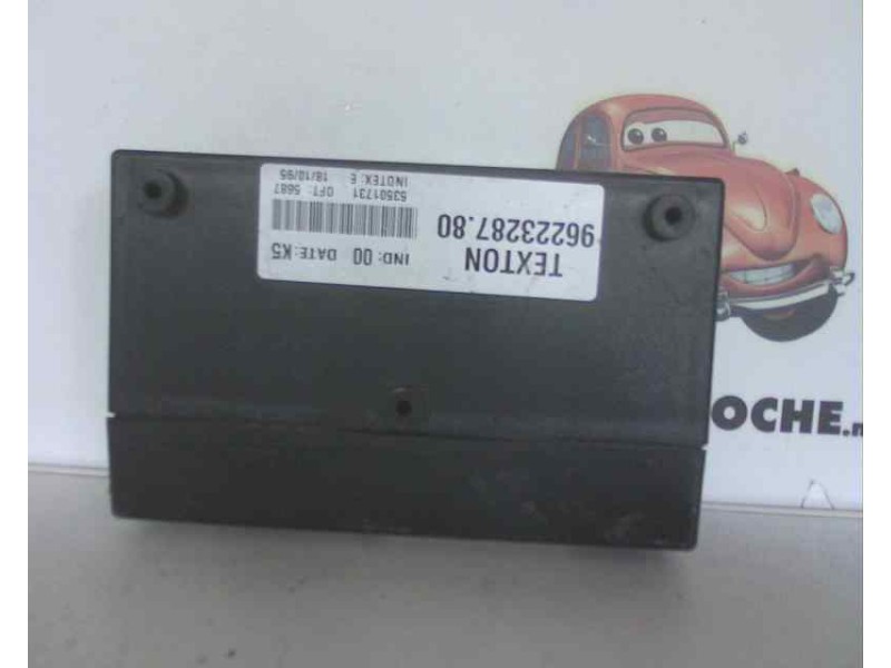Recambio de centralita inmovilizador para peugeot 605 2.5 turbodiesel cat referencia OEM IAM 9622328780  