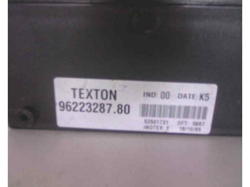 Recambio de centralita inmovilizador para peugeot 605 2.5 turbodiesel cat referencia OEM IAM 9622328780  