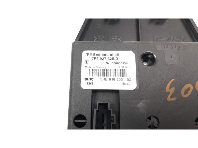 Recambio de interruptor para porsche cayenne (typ 92aa) 3.0 v6 tdi cat referencia OEM IAM 7P5927325D  