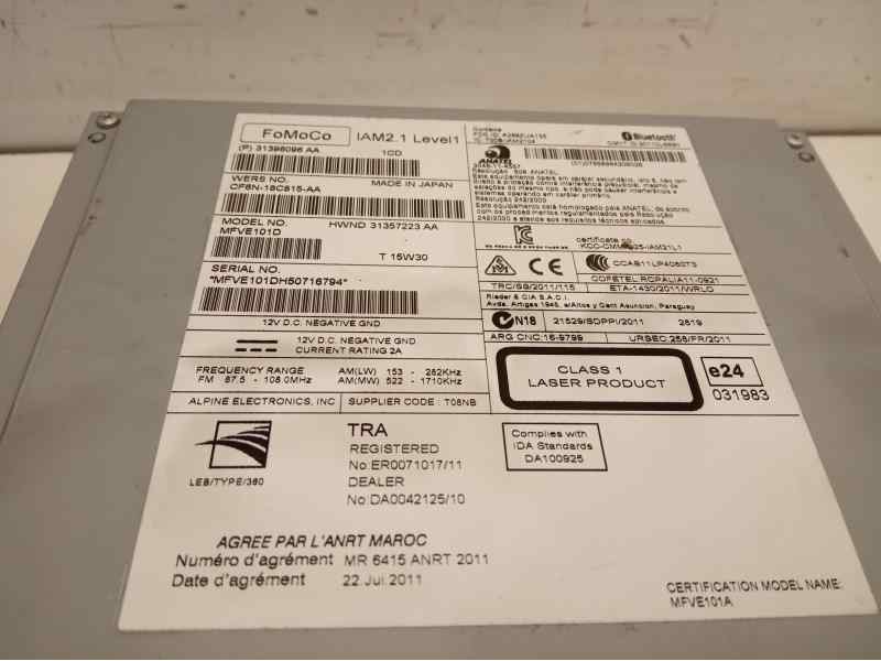 Recambio de sistema audio / radio cd para volvo v40 kinetic referencia OEM IAM 31396096  