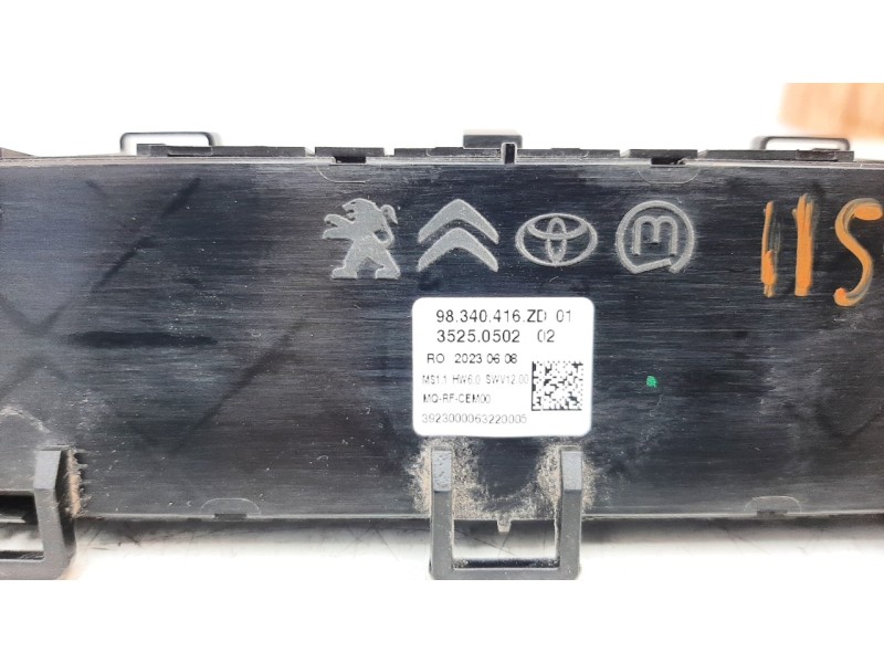 Recambio de mando calefaccion / aire acondicionado para peugeot expert furgón 1.6 blue-hdi fap referencia OEM IAM 98340416ZD  