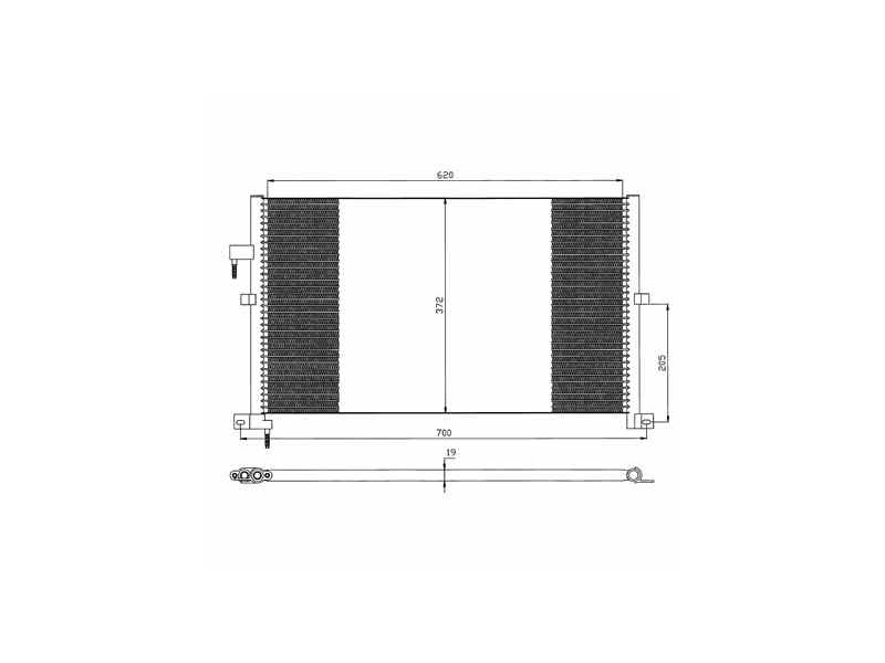 Recambio de condensador / radiador aire acondicionado para ford mondeo berlina (ge) ambiente referencia OEM IAM 1152429 35525 81