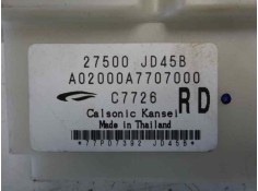 Recambio de mando climatizador para nissan qashqai (j10) acenta referencia OEM IAM 27500JD45B   2