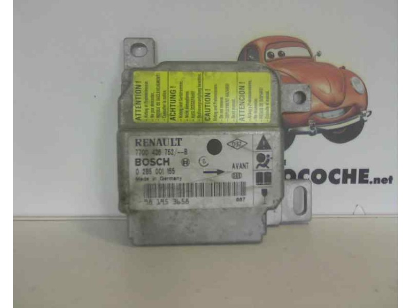Recambio de centralita airbag para renault clio ii fase i (b/cbo) 1.9 d referencia OEM IAM 7700426752B 0285001155 