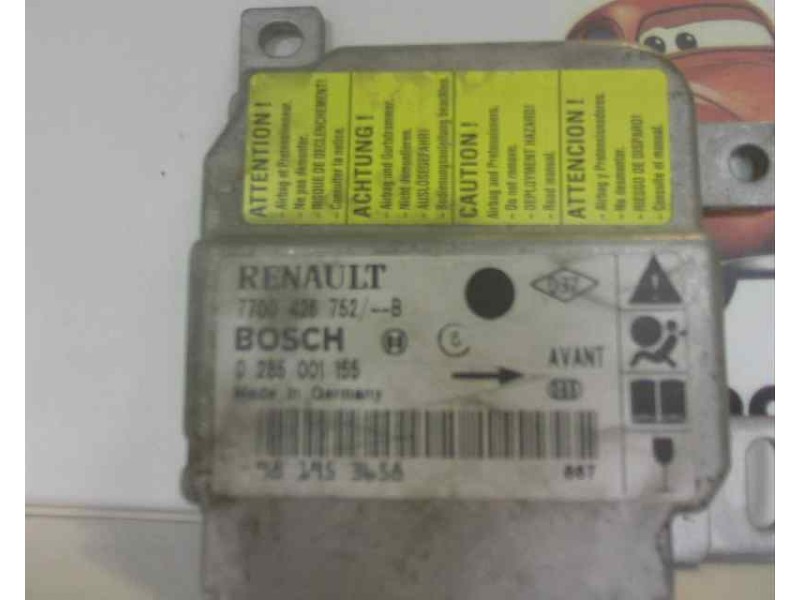 Recambio de centralita airbag para renault clio ii fase i (b/cbo) 1.9 d referencia OEM IAM 7700426752B 0285001155 