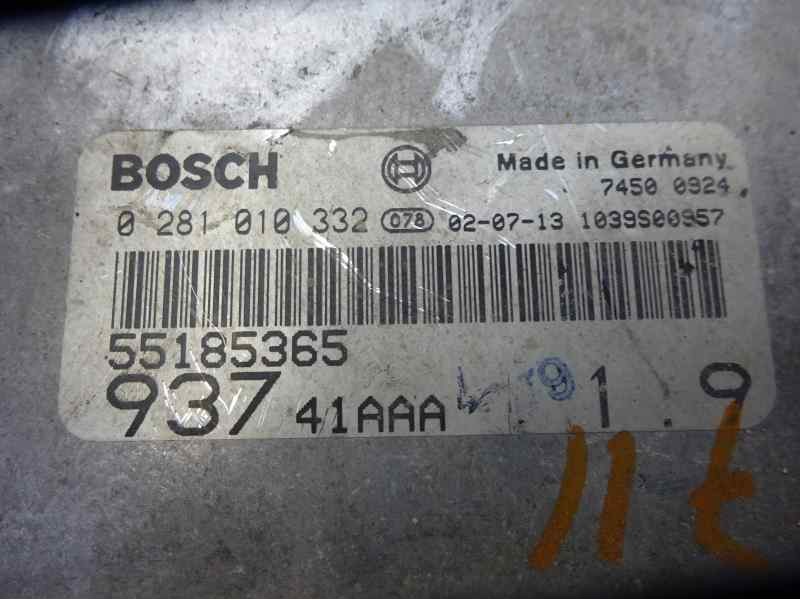 Recambio de centralita motor uce para alfa romeo 147 (190) 1.9 jtd distinctive referencia OEM IAM 74500924 0281010332 55185365