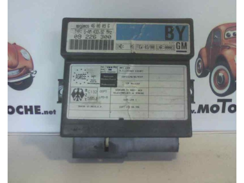 Recambio de modulo electronico para opel zafira a 2.0 16v di cat (x 20 dtl / ld3) referencia OEM IAM 09226300  