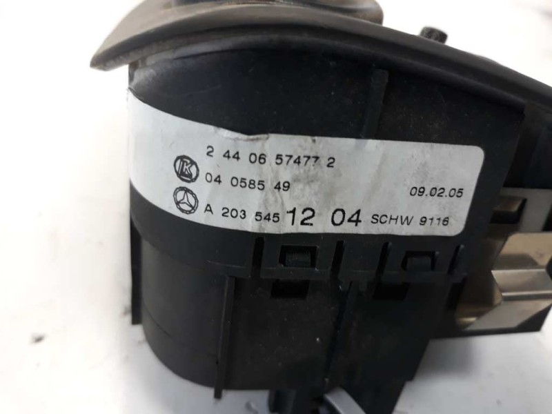 Recambio de mando luces para mercedes-benz clase c (w203) sportcoupe c 200 cdi (la) (203.707) referencia OEM IAM A2035451204 040
