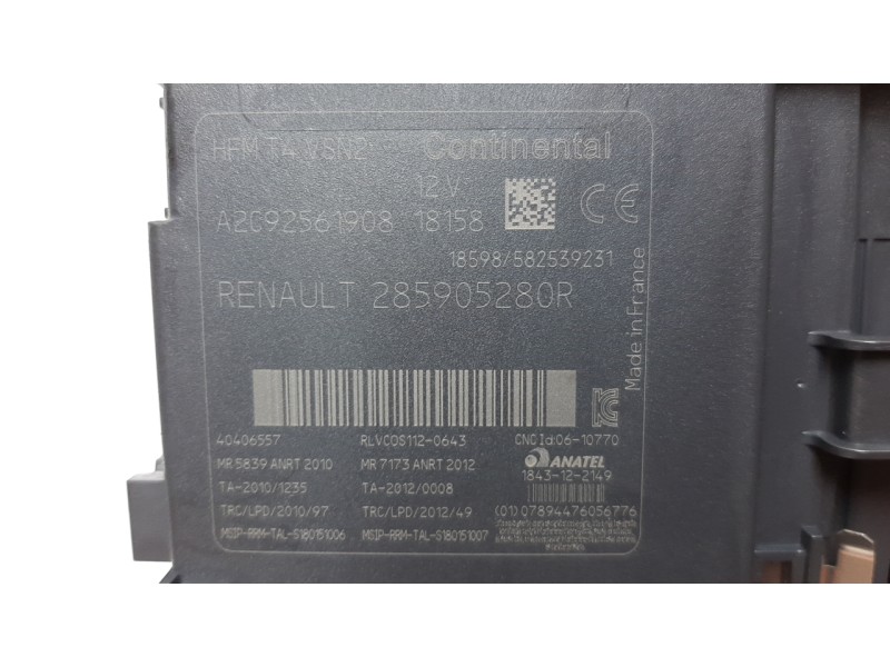 Recambio de conmutador de arranque para renault captur 0.9 energy referencia OEM IAM 251534917R  