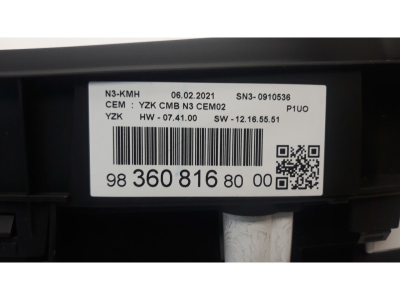 Recambio de cuadro instrumentos para opel grandland x 1.2 referencia OEM IAM 9836081680  