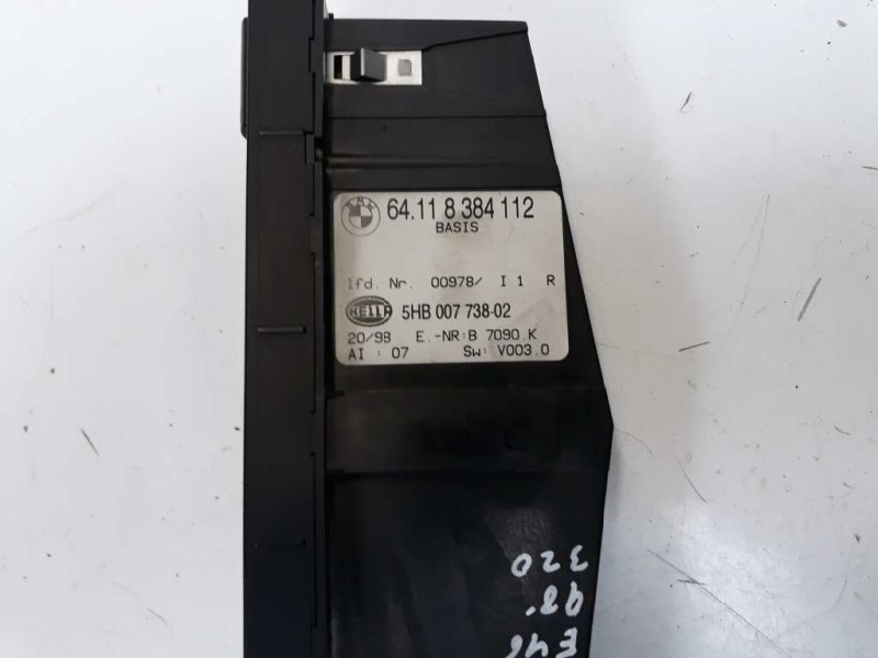 Recambio de mando climatizador para bmw serie 3 berlina (e46) 2.0 16v diesel cat referencia OEM IAM 64118384112 5HB00773802 