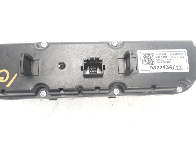 Recambio de mando climatizador para opel grandland x 1.2 referencia OEM IAM 98224347YX  